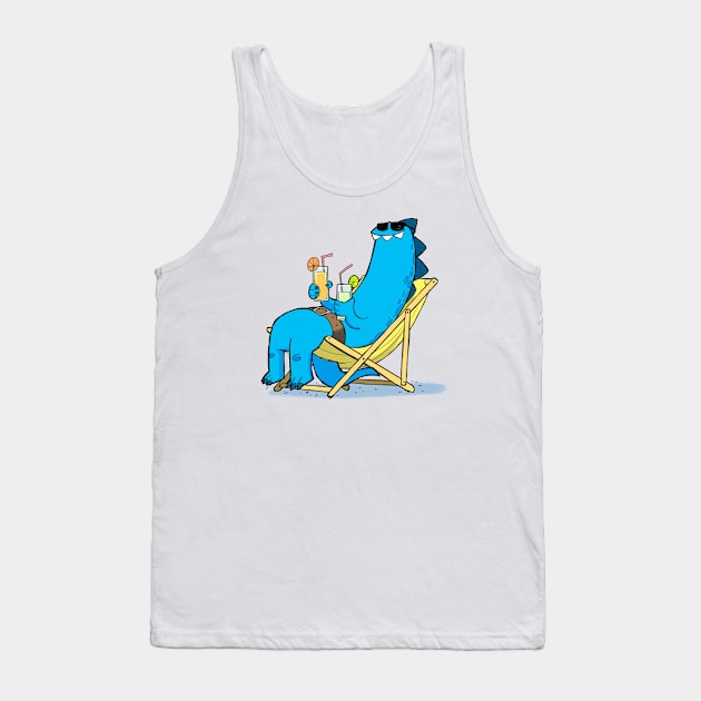 Flat out like a lizardman drinking Tank Top by Slack Wyrm